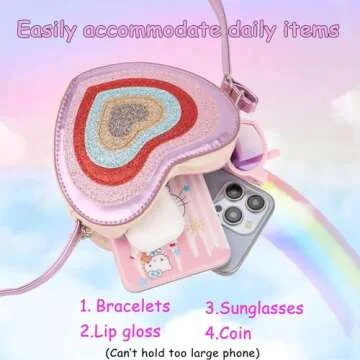 Cute Toddler Purse Gift with Heart Sunglasses Set