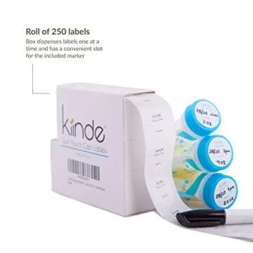 Kiinde Twist Labels for Breast Milk Storage Pouches 250