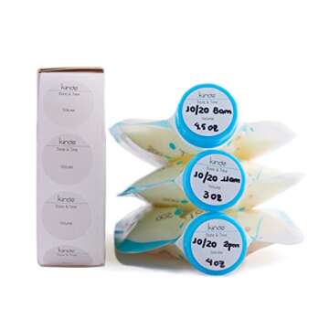 Kiinde Twist Labels for Breast Milk Storage Pouches 250