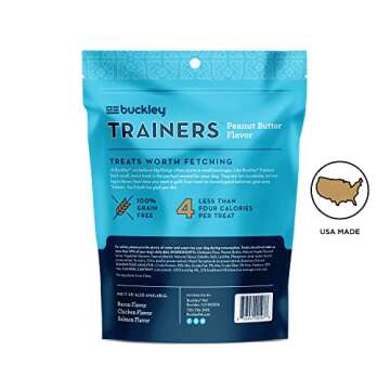 BIXBI Liberty Trainers, Peanut Butter - Small Training Treats for Dogs - Low Calorie, All Natural, G...