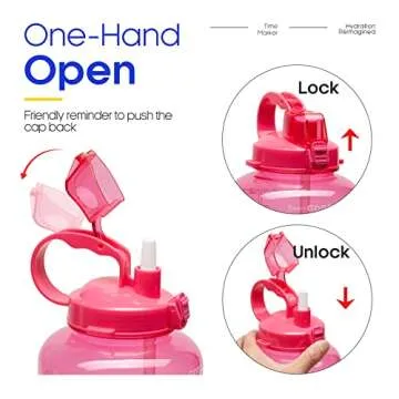 Giotto 1 Gallon Motivational Water Bottle - Pink