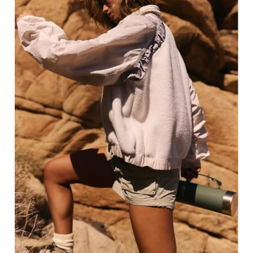 Yozazzy Womens Fuzzy Fleece Jacket for Fall and Winter