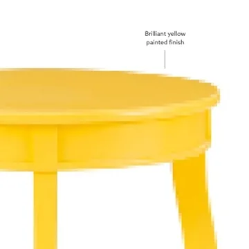 Stylish Yellow Round Shelf Table for Home Decor
