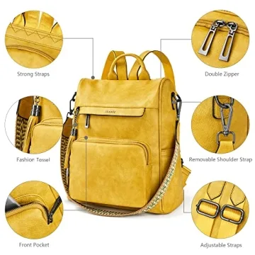 Stylish Shrrie Backpack Purse for Women Anti-Theft Travel