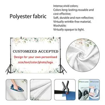 AIBIIN 7x5ft Mr and Mrs Backdrop White Floral Wedding Anniversary Photography Background Women Bridal Shower Party Decorations Bride to Be Engagement Couple Fall in Love Cake Smash Photo Studio Props