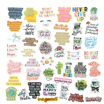 Motivational Vinyl Quote Stickers 200Pcs Set