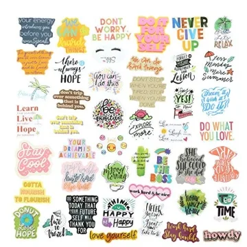 Motivational Vinyl Quote Stickers 200Pcs Set