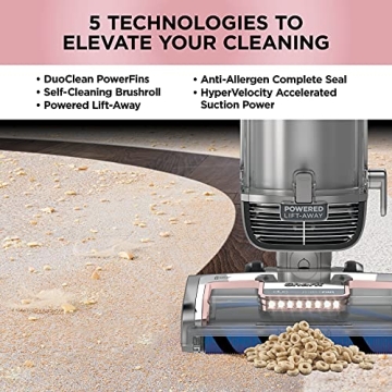 Shark AZ2002 Vertex Upright Vacuum with DuoClean PowerFins