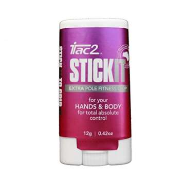 ITAC2® StickIT Pole Fitness Grip - Extra Strength Beeswax Formula for Secure Grip