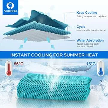 Sukeen Cooling Towel for Instant Evaporative Relief
