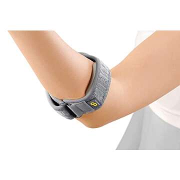 Bracoo Tennis Elbow Brace: Compression Strap for Pain Relief & Support for All