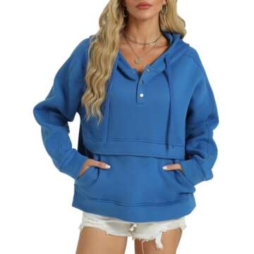 Tanou Comfort Oversized Women's Hoodie for Fall Winter Fashion