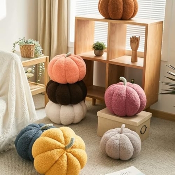 GOTodhchai Halloween Pumpkin Throw Pillow - Plush Decor Item