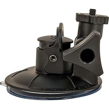 Panavise ActionGrip 13101 Shorty Suction Cup Camera Mount (Matte Black)