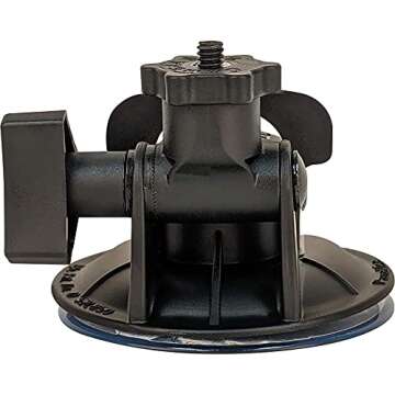 Panavise ActionGrip 13101 Shorty Suction Cup Camera Mount (Matte Black)