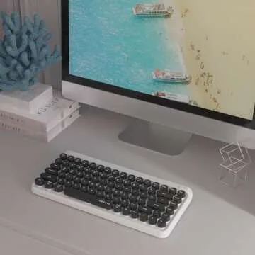 Ubotie Colorful Portable Bluetooth Keyboard for Writing