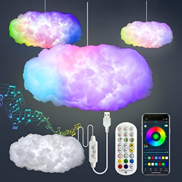 3D Big Cloud Lightning Light Kit for Home Decoration