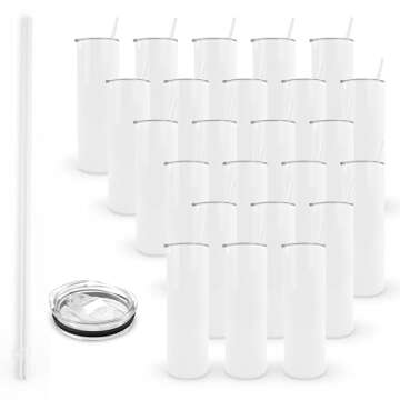 HOGG 20 oz Sublimation Tumblers - Bulk Set of 24 for Customization