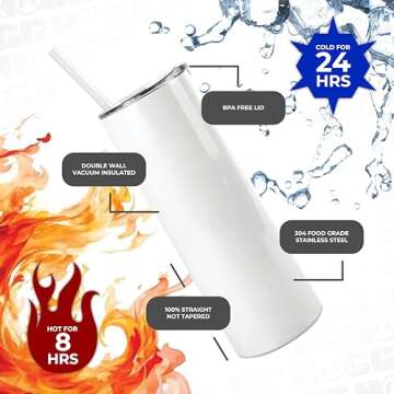 Hogg Sublimation Tumblers 20 oz - Premium Bulk Set