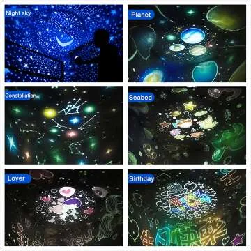 WINICE LED Star Projector - Remote Control & Timer