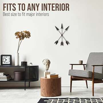 CraftyCrocodile Iron Arrow Wall Art for Home Decor