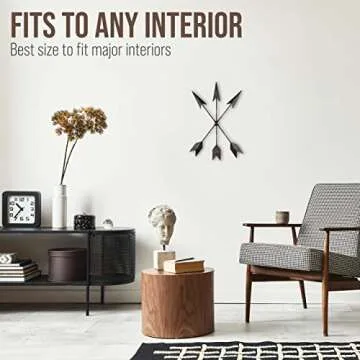 CraftyCrocodile Iron Arrow Wall Art for Home Decor