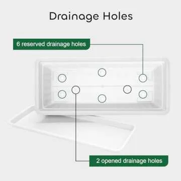 GROWNEER 17 In White Flower Planters for Any Space