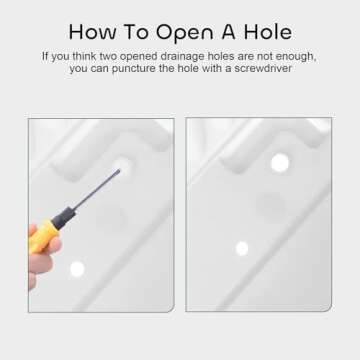 GROWNEER 3 Packs 17 Inches White Flower Window Box Plastic Vegetable Planters Long Pots with 15 Pcs Plant Labels for Outdoor Indoor Windowsill Patio Garden Home Decor Porch