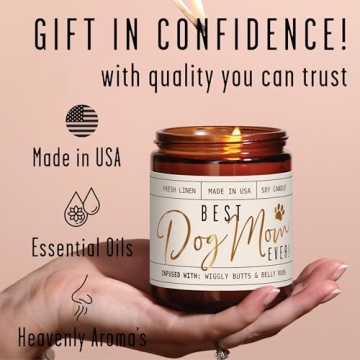 Best Dog Mom Ever Soy Candle | Eco-Friendly Gift for Dog Lovers