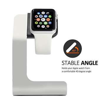 Tranesca Watch Charger Stand Holder Dock Compatible with Apple Watch Series Ultra2/Ultra/10/9/8/7/6/...