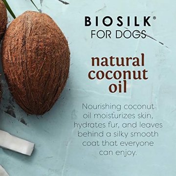 BioSilk Coconut Dog Shampoo for Silky Coats 12 Fl Oz