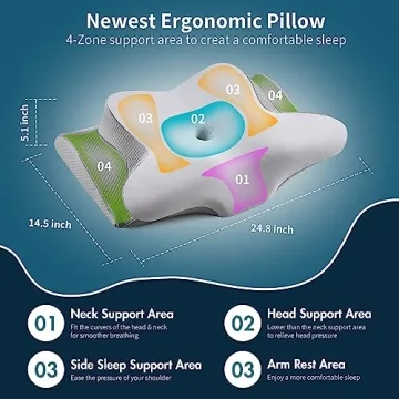 Cervical Neck Pillow - Comfort & Support for Sleepers