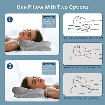 Cervical Neck Pillow - Comfort & Support for Sleepers