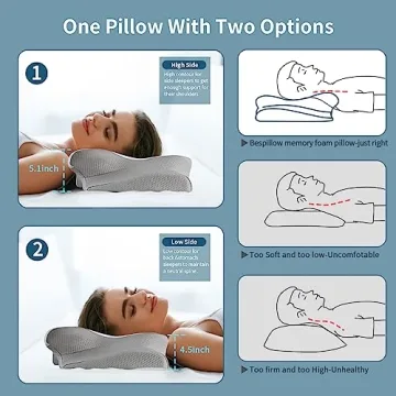 Cervical Neck Pillow - Comfort & Support for Sleepers