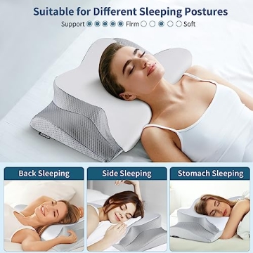 Cervical Neck Pillow - Comfort & Support for Sleepers