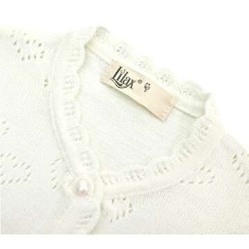 Lilax Baby Girls' Heart Cardigan - Stylish & Cozy Sweater