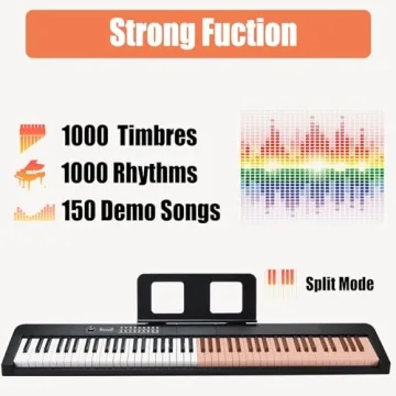 88 Key Digital Piano Electric Keyboard - Perfect for Beginners with Accessories