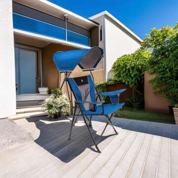 GCI Outdoor SunShade Comfort Pro Camping Chair with Adjustable Canopy