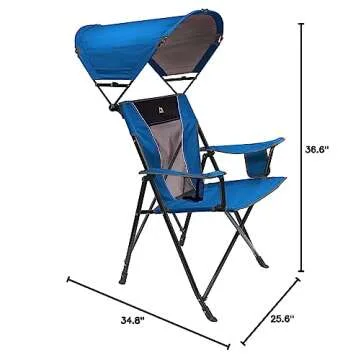 GCI Outdoor SunShade Comfort Pro Camping Chair - Portable & Durable