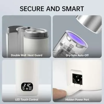 Portable Electric Kettle with LCD Display - HOWDIANQY