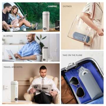 Portable Electric Kettle with LCD Display - HOWDIANQY