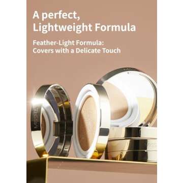 MISSHA Glow Cushion No.27 Honey Beige for Tanned Skin Radiant & Moisturizing Skin with Buildable Coverage