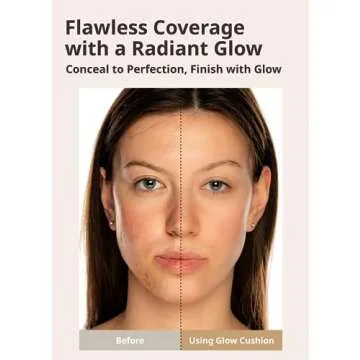 MISSHA Glow Cushion No.27 Honey Beige for Tanned Skin Radiant & Moisturizing Skin with Buildable Coverage