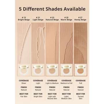 MISSHA Glow Cushion No.27 Honey Beige for Tanned Skin Radiant & Moisturizing Skin with Buildable Coverage