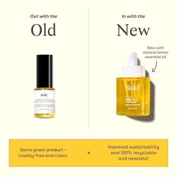 Suki Skincare Nourishing Facial Oil - Hydrating Facial Oil with Sunflower, Safflower & Grape Seed Oi...