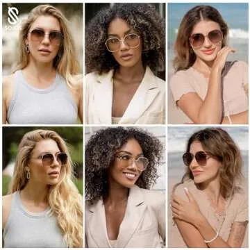 SOJOS Trendy Oversized Sunglasses for Women Men UV400 Protection Hexagon Shades with Spring Hinges SJ1210, Dark Gunmetal/Green