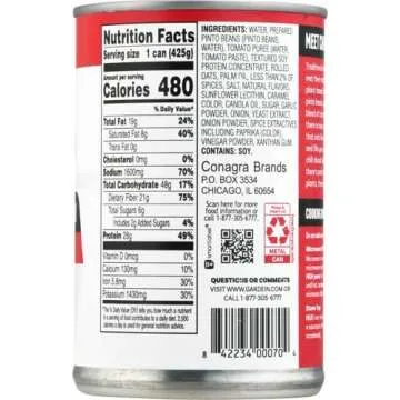 Gardein Plant-based Chili With Beans, Vegan, 15 oz