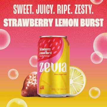 Zevia Zero Sugar Soda Fruity Variety Pack - 24 Cans