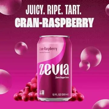 Zevia Zero Sugar Soda Fruity Variety Pack - 24 Cans