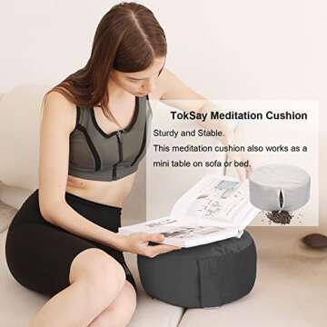 TokSay Buckwheat Meditation Cushion - Comfort & Support
